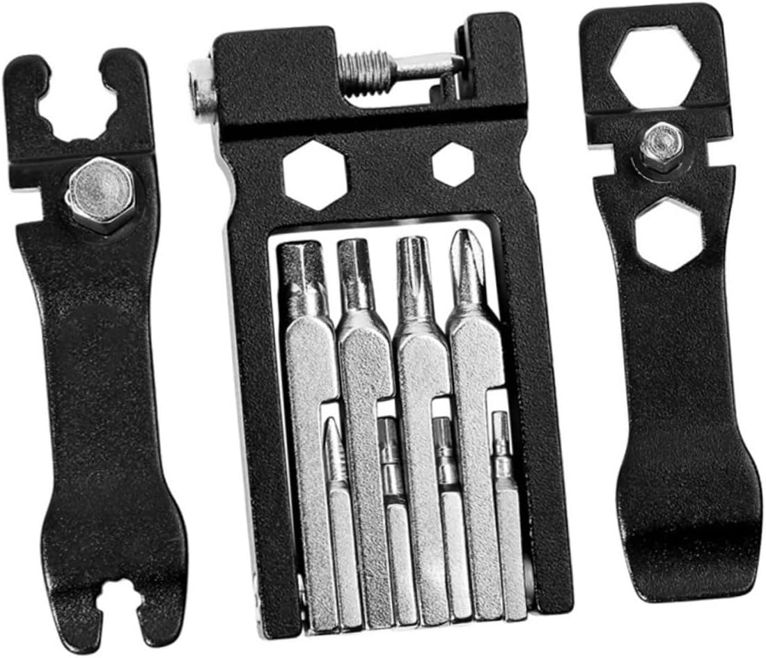 TOYANDONA 20-in-1 Folding Multi Tool for Bicycle Repair Portable Mechanic Tool Kit Wrenches and Screwdriver for Outdoor Cycling and Maintenance