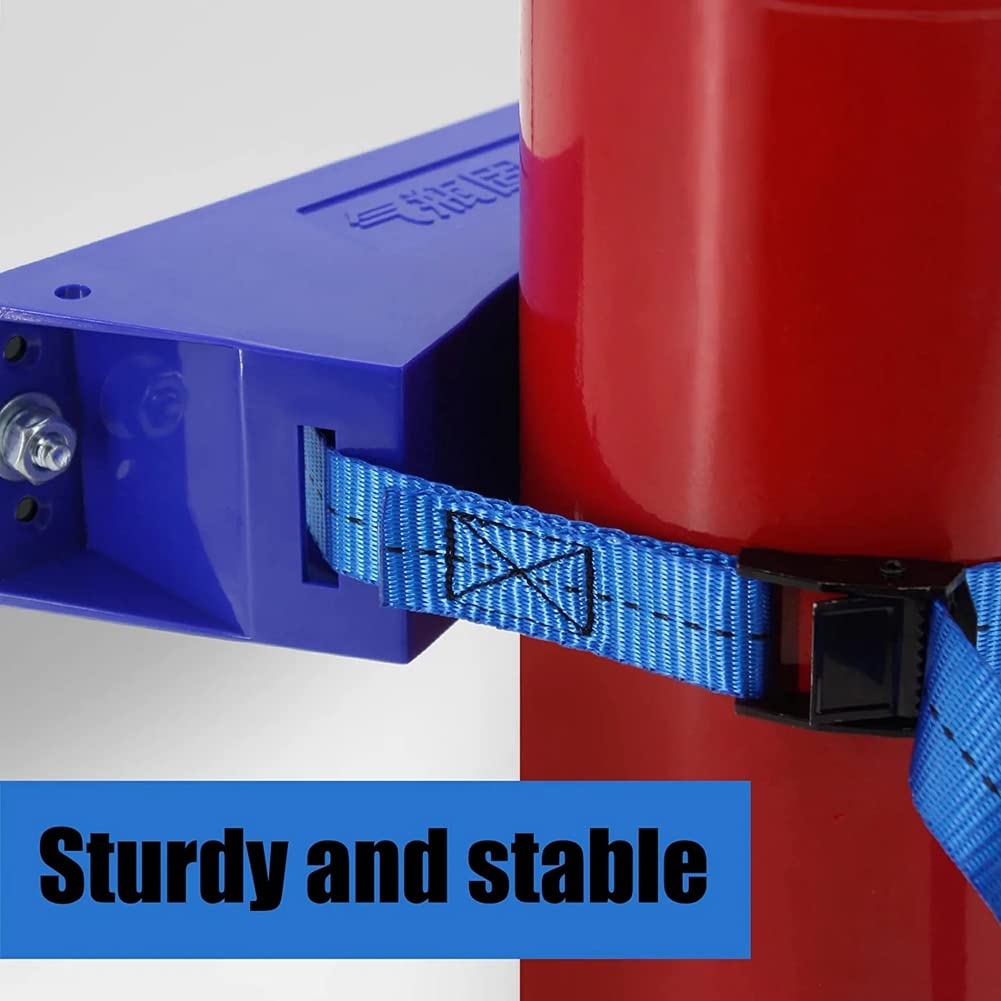 2 Pezzi Supporto per Bombola di Propano Cilindro Staffa a Parete Staffa per Bombola di Gas Bombola di Gas in ABS Resistente con Blu