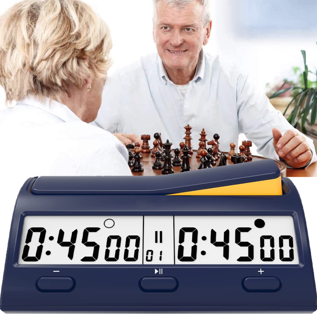Horloge numérique pour jeu d'échecs et soirées jeux de société en famille