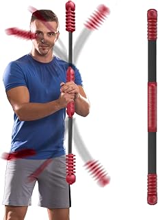 Fitness Bar for Workout,Elastic Exercise Bar, Vibration Weight Stick,Body Physical Therapy,Core Strength Training,Arm Shoulder Stretch At Home Gym.