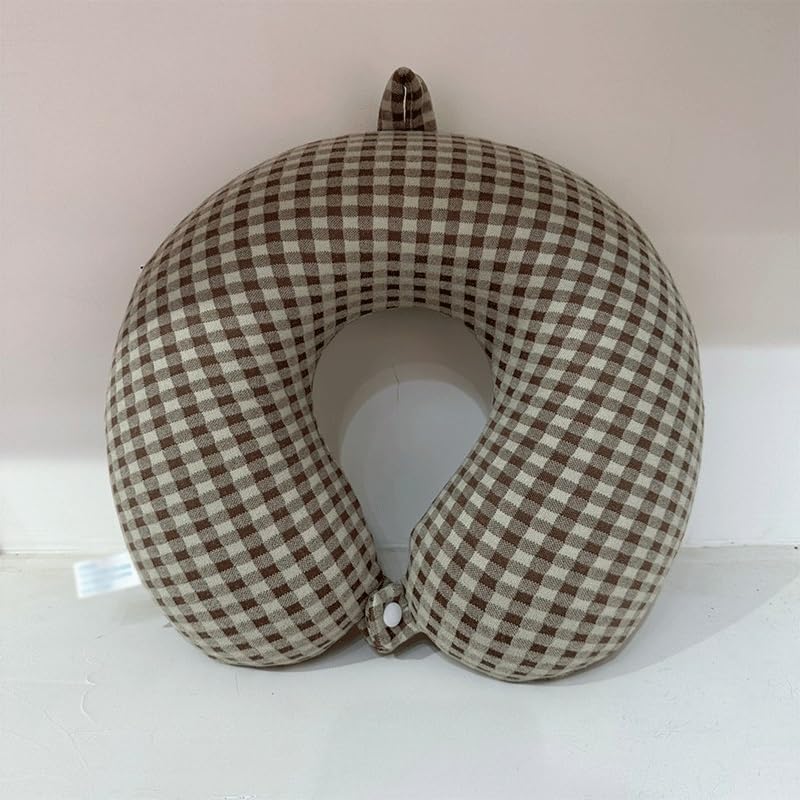 JSEIAJB U-Shaped Neck Support Pillow Slow Recovery Memory Foam Headrest Portable