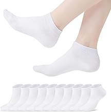 TANGCHAO 10 Pairs Mens Womens Athletic Socks Cotton Short Socks