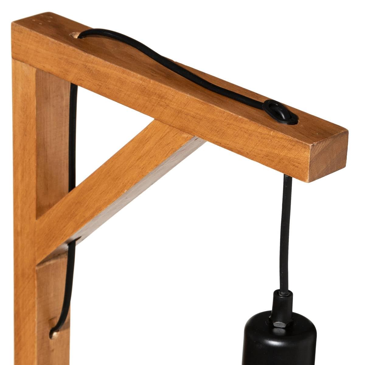 Atmosphera - Lámpara de pie «Wild» - madera H148 cm