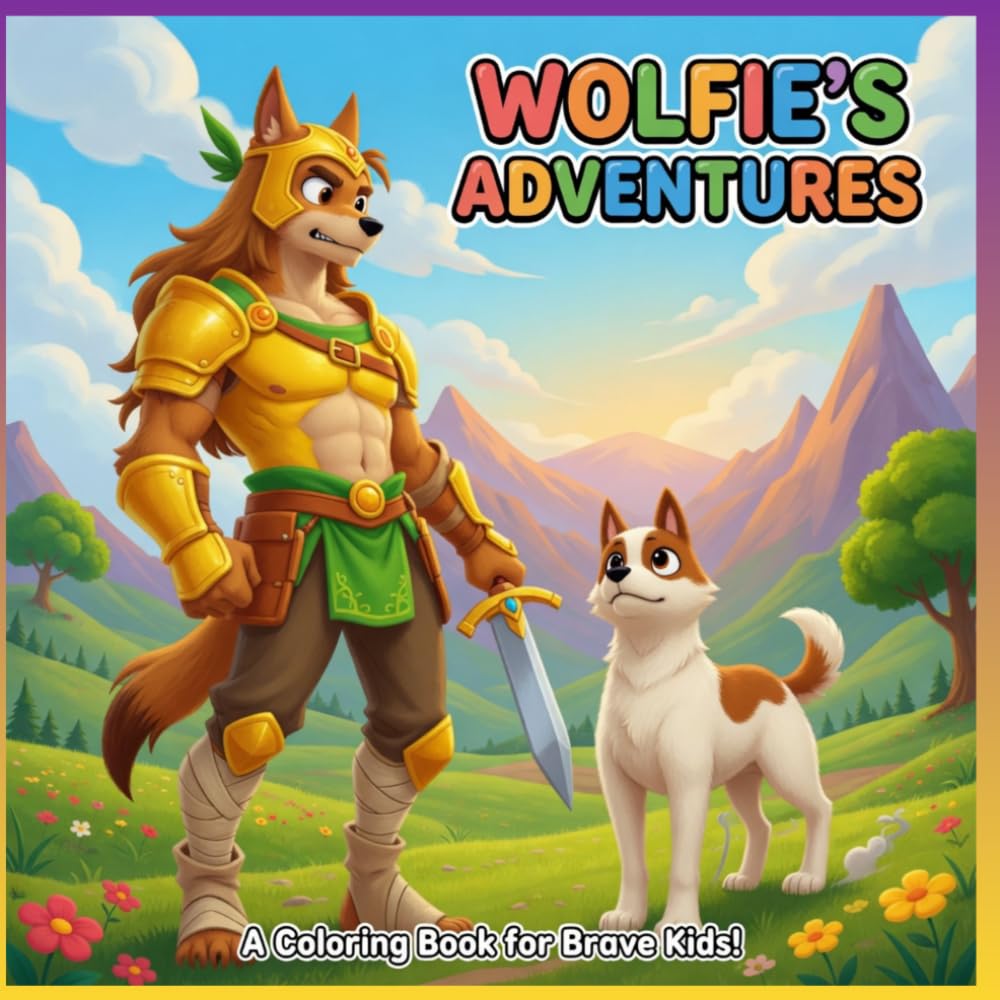 Wolfies Adventure: A Coloring Book for Brave Kids!