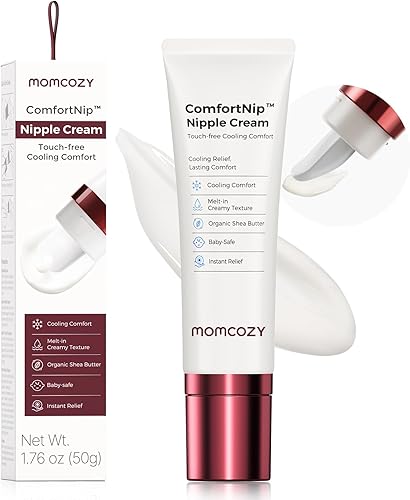 Momcozy ComfortNip Crema refrescante para pezones sin contacto y sin tacto, crema para pezones para lactancia materna, alivio instantáneo, fórmula a
