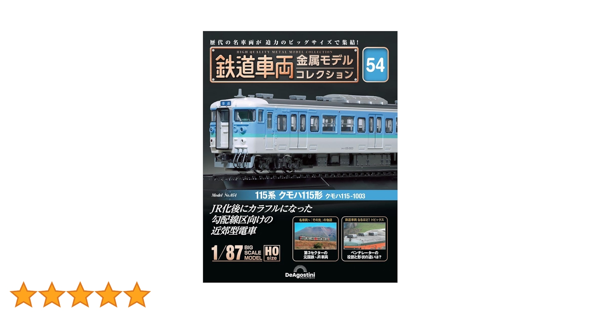 鉄道車両 金属モデルコレクション 第54号(115系 クモハ115形