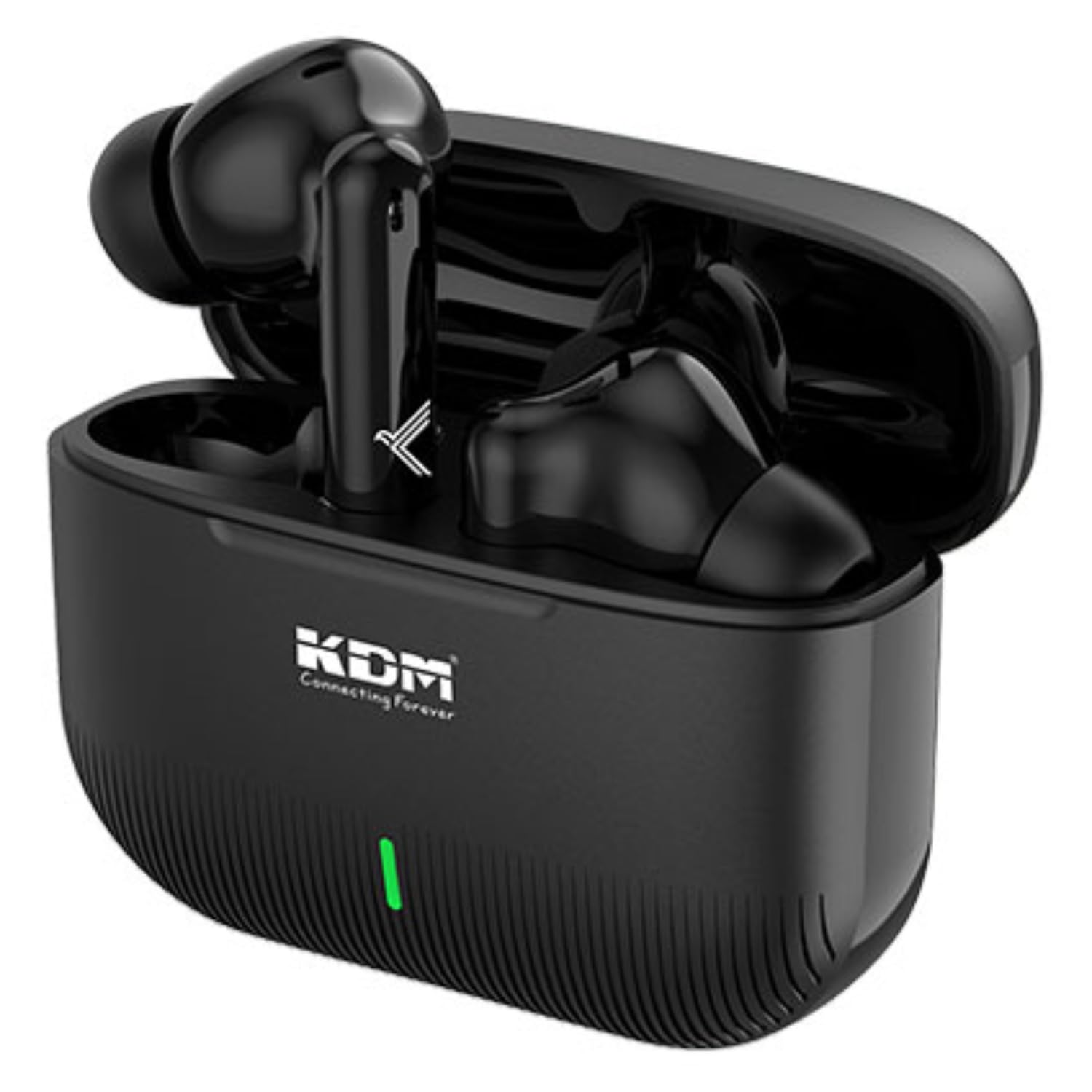 E1 Leo Pods Truly Wireless in Ear Earbuds with 30hrs Playtime, Free Case, Low Latency, Buds TWS, Black