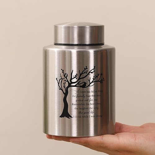 Miniatura 6 de Urnas medianas para cenizas humanas de hasta 60 pulgadas cúbicas de tamaño mediano para cenizas, urnas de cremación para cenizas, de acero