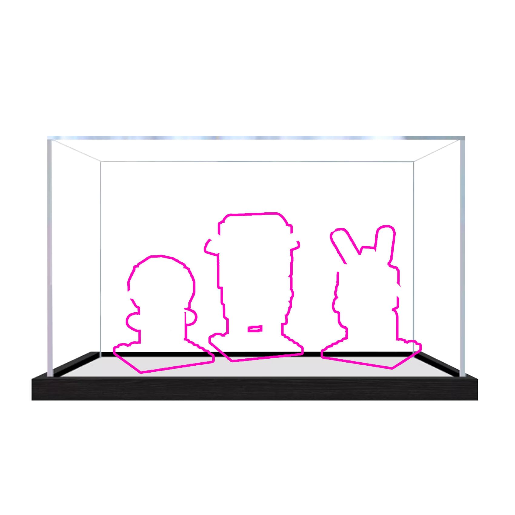 Acrylic Display Case for Le-go 40923 Model, Dustproof Display Box (display box only) (StyleC 3mm)