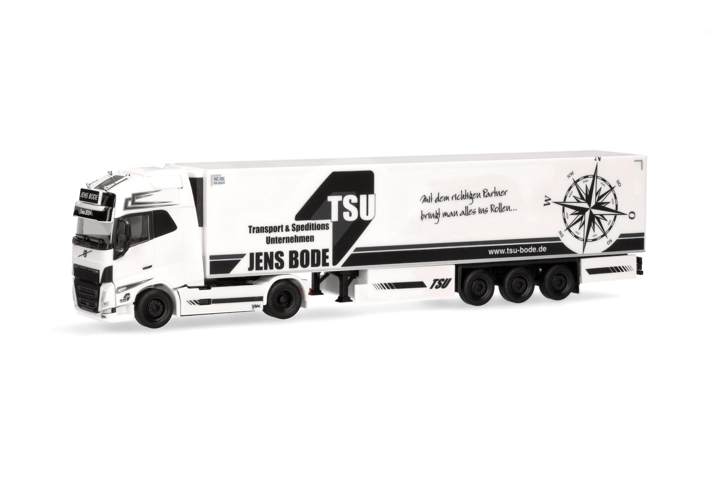 Herpa 317528 - 1:87 Volvo Fh Gl. XL 2020 Refrigerated "" Tsu Bode "" (