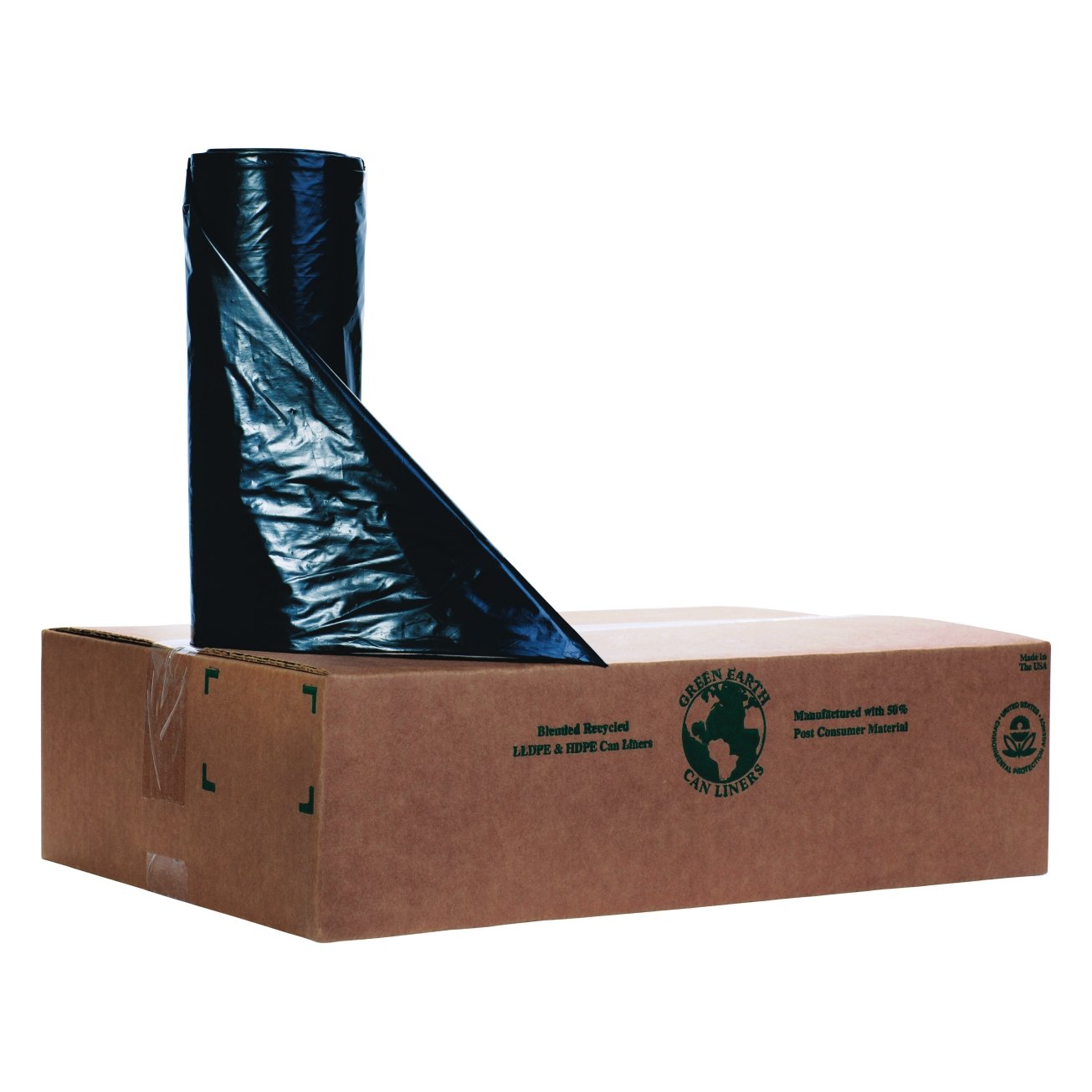 Noramco Recycled Trash Bag 33 Gal. 1.15mil Plastic Black