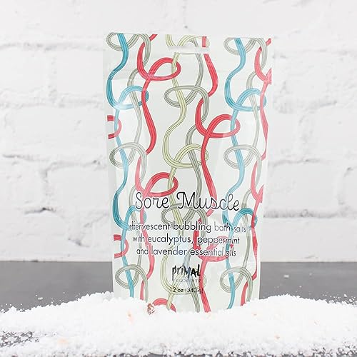 Miniatura 2 de Primal Elements Sales de baño burbujeantes, dolor muscular, 12 onzas