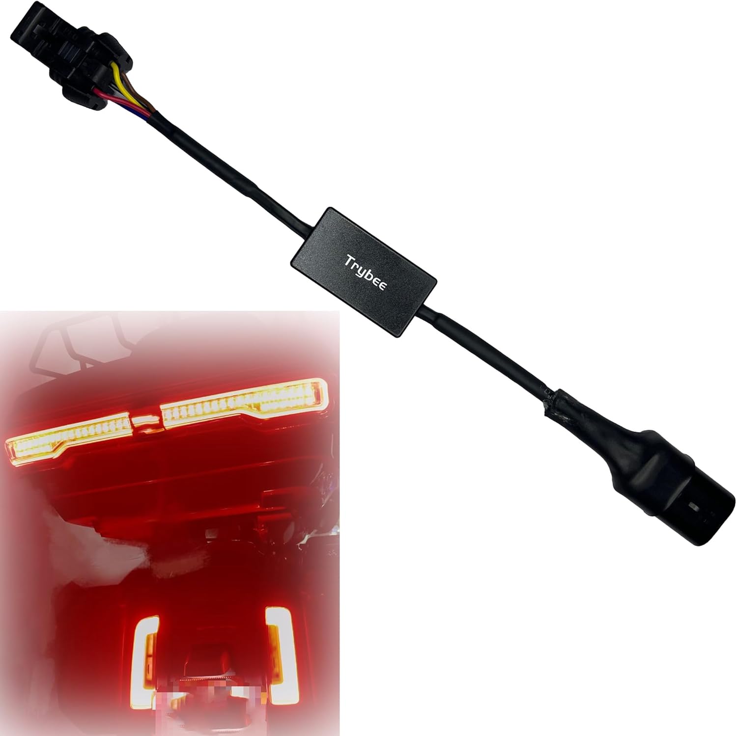 Tour Pack Light Bar Brake Function Active for Harley 2023.5-up CVO Models,2024-up Street Glide,Road Glide add Stock Light Bar,Part Number:67801128,67801129