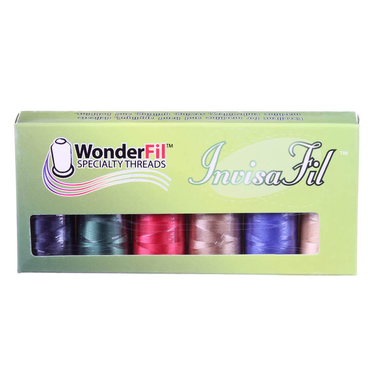 WonderFil Specialty Threads Invisafil Thread Mini-Packs (B003 Rainbow)