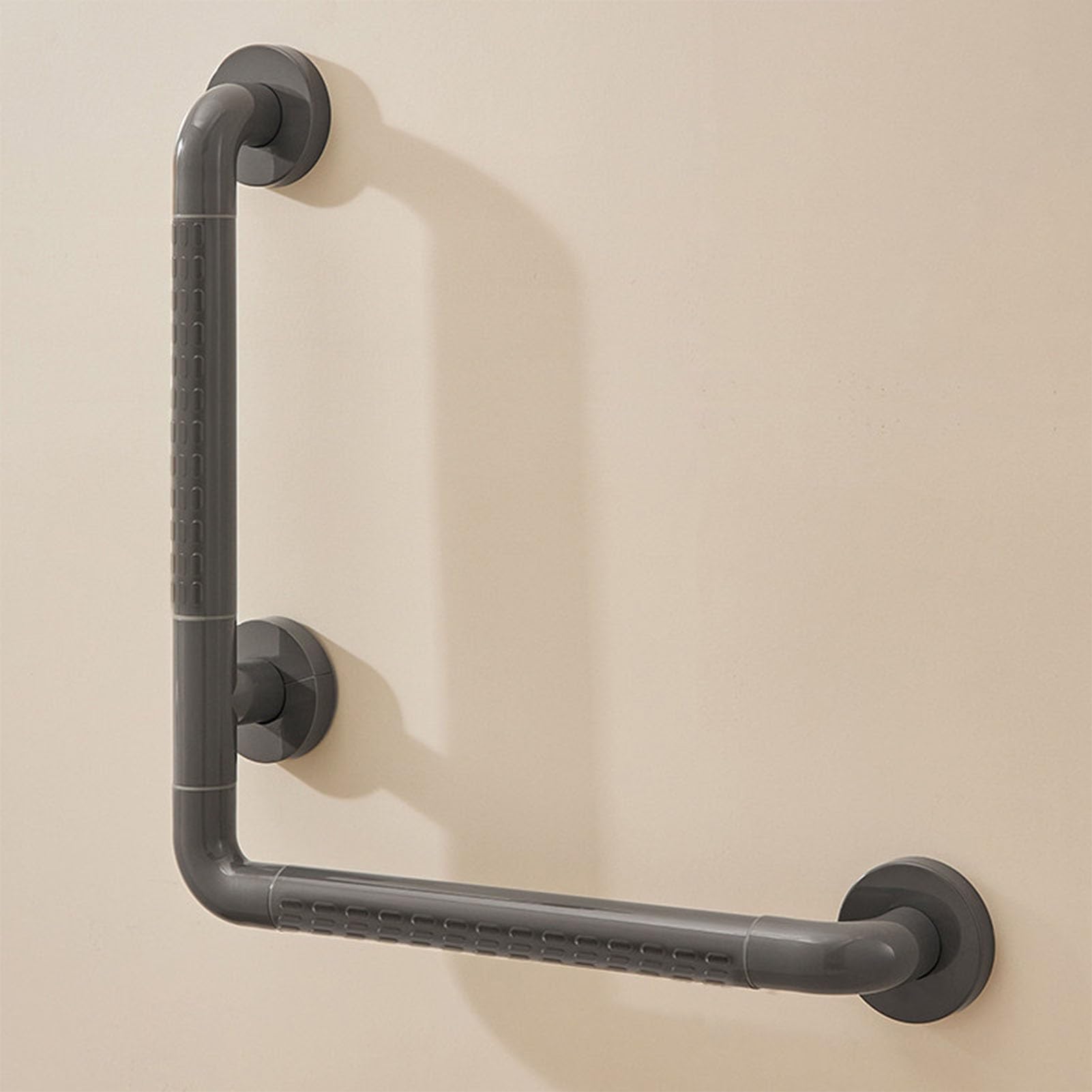 FKXSXAZ L-Shaped Grab Bar for Bedroom Bathtub and Stair Turn, Anti-Slip Shower Support Hand Rail Elderly Disabled, Bathroom Mobility Aid Handrail(45x45cm/17.71x17.71in)