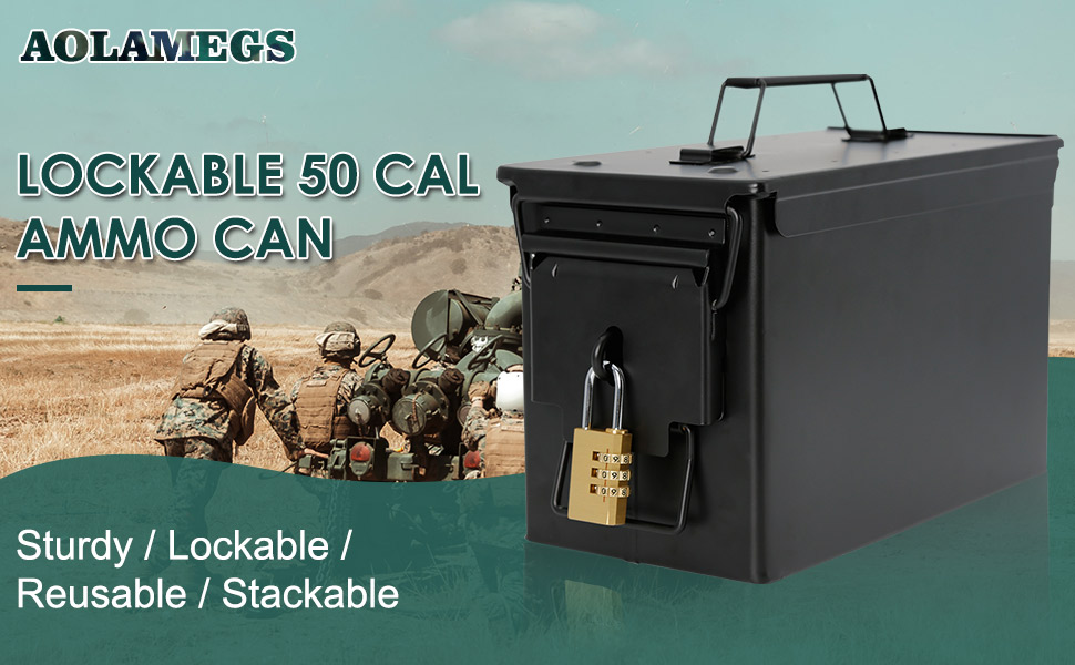 Amazon.com: Aolamegs 50 Cal Metal Ammo Can Lock Kit-Lockable