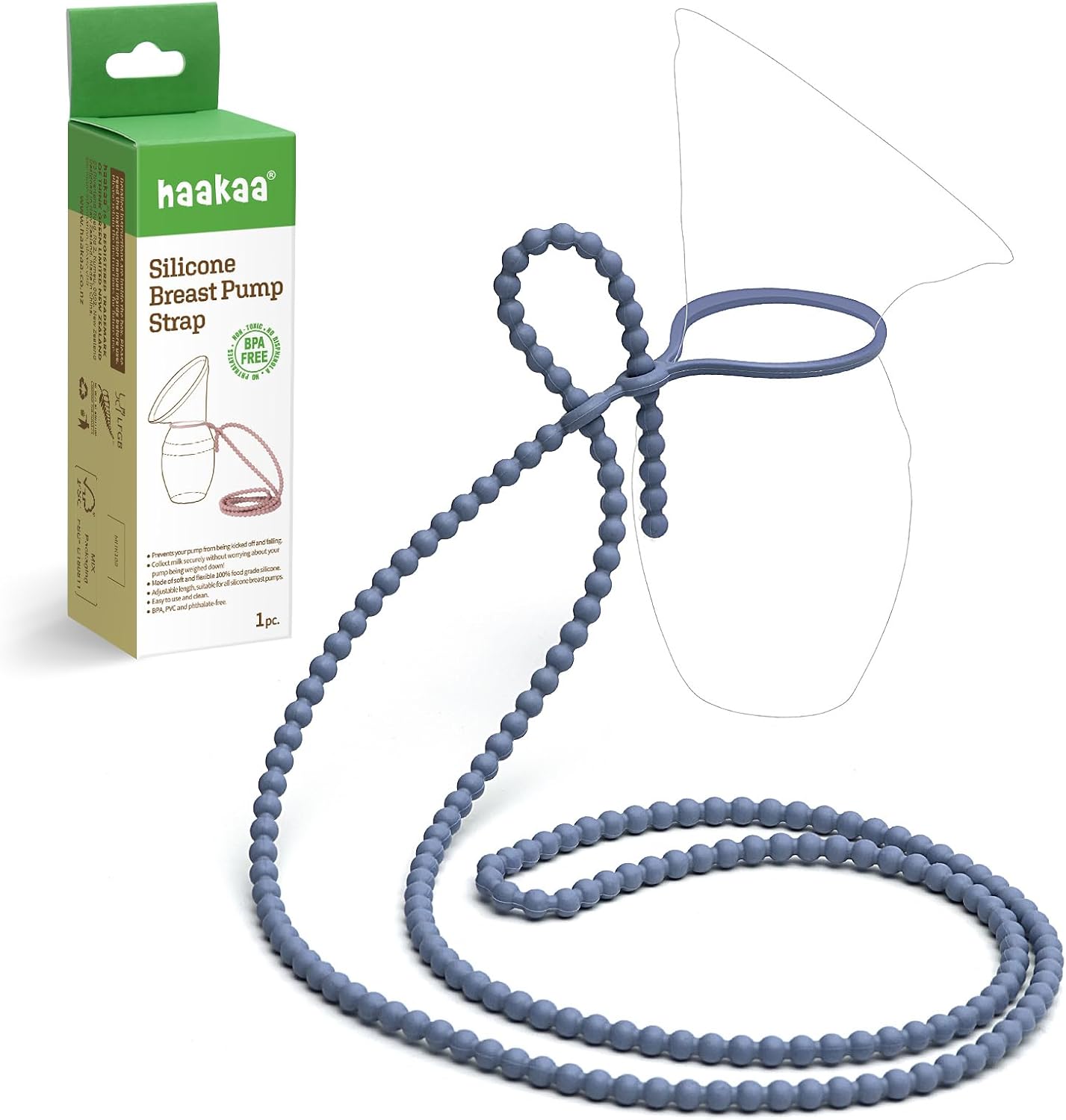 haakaa Breast Pump Strap for haakaa Gen.1/2/3 Breast Pump Manual Breast Pump Strap | Color: Bluestone