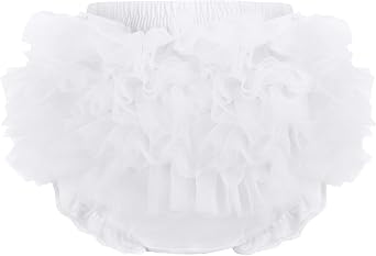 Baby Girl Lace Ruffle Diaper Cover Bloomer for Infant Girls Newborn Cotton Tutu Shorts Briefs Panties