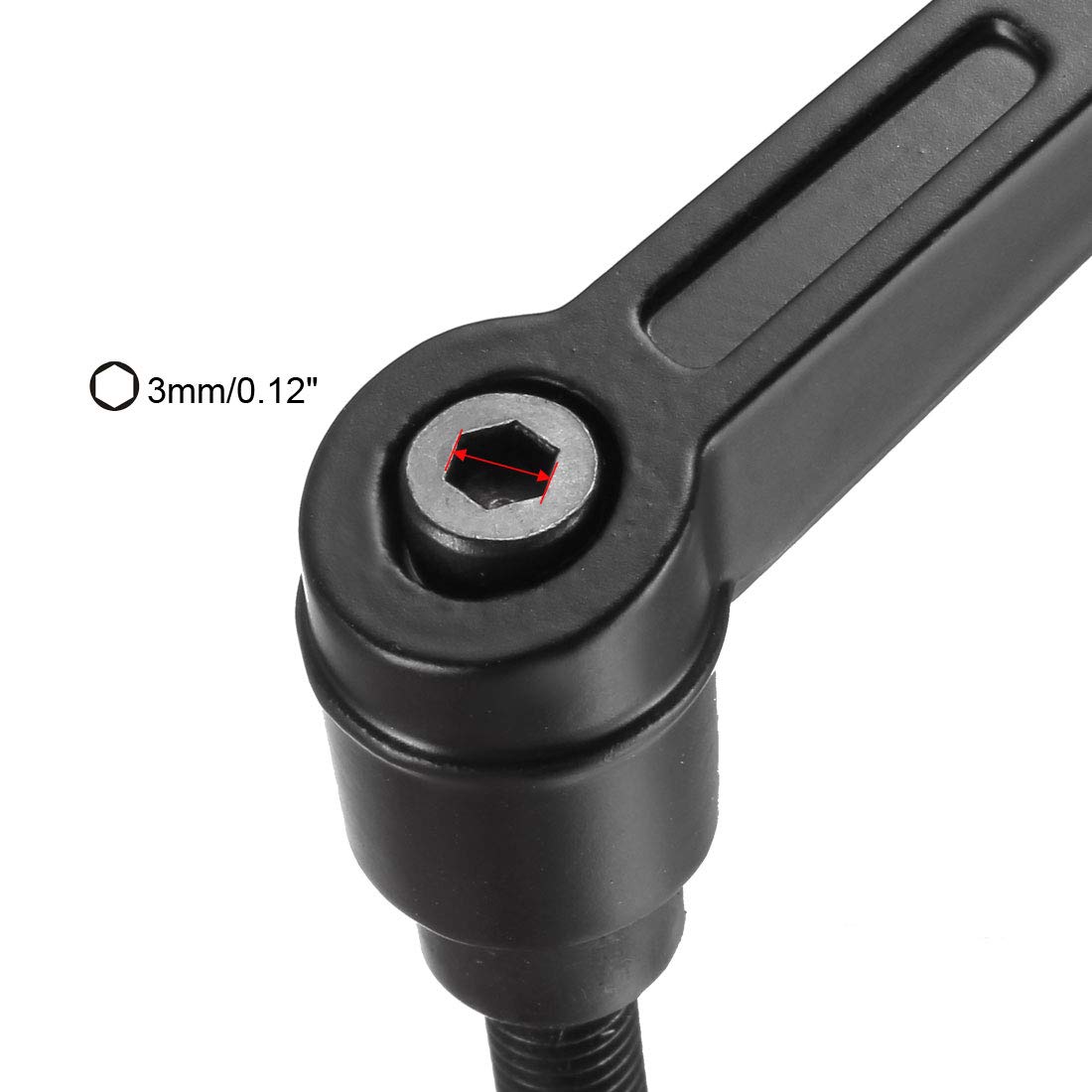 2 Pezzi Maniglia Di Fissaggio M6 - Leva A Cricchetto, Pulsante Sgancio, Per Macchinari