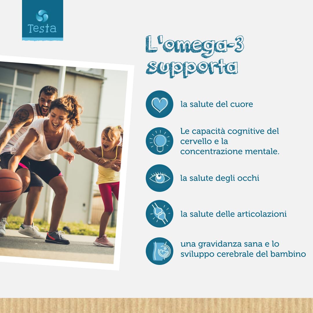Testa Omega-3 Aceite de Algas cápsulas de 450mg Omega-3 Vegano DHA + EPA - (60 cápsulas) (Paquete de 2)
