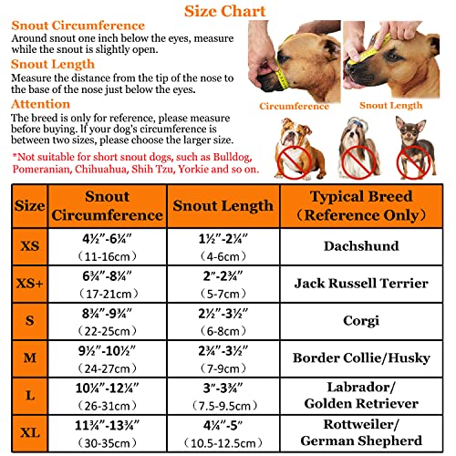 Dog Muzzle, Soft Mesh Muzzle For Small Medium Large Dogs Labrador German Shepherd, Breathable Adjustable Muzzles For Biting, Chewing, Scavenging And Poisoned Bait, Allows Panting And Drinking #TOP2