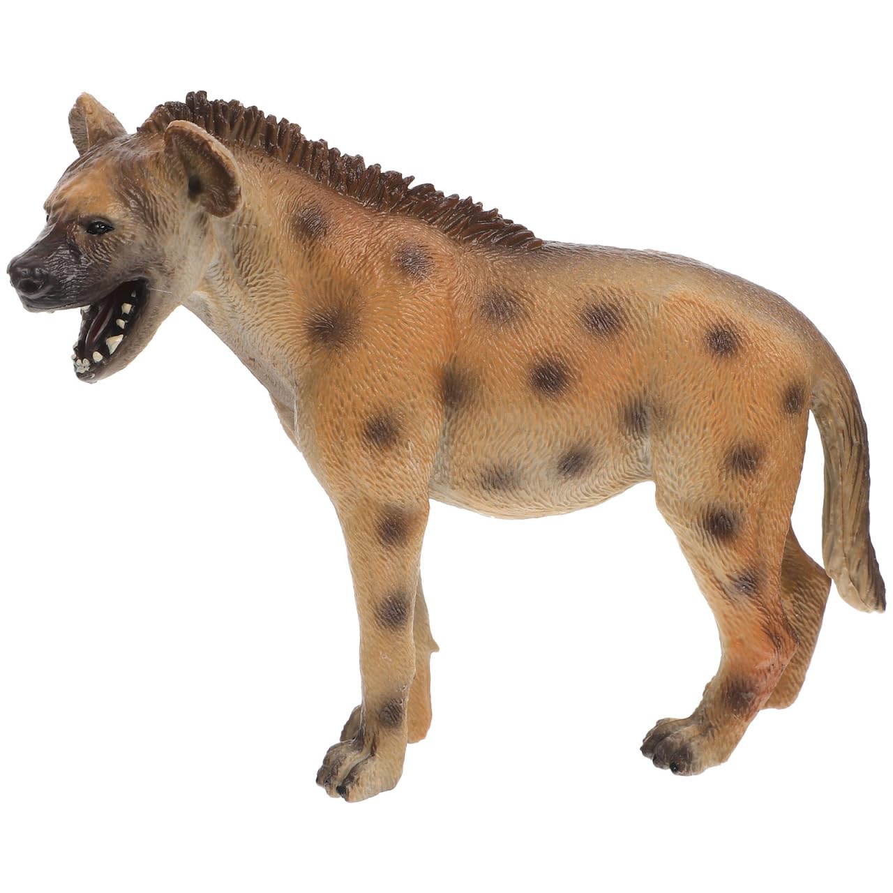 Hyena Ornament Kids Toy - Realistic 4.3 Inch Plastic Hyena Model, Wildlife Animal Cognitive Toy for Home Decor, Party Decoration