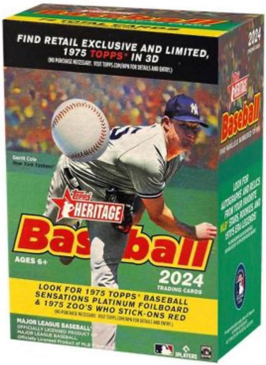 2024 Topps MLB Heritage Baseball Value Blaster Box Collectibles & Fine Art