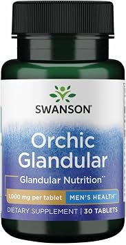 Swanson Orchic Glandular - Mens Health 1 gm 30 Tabs