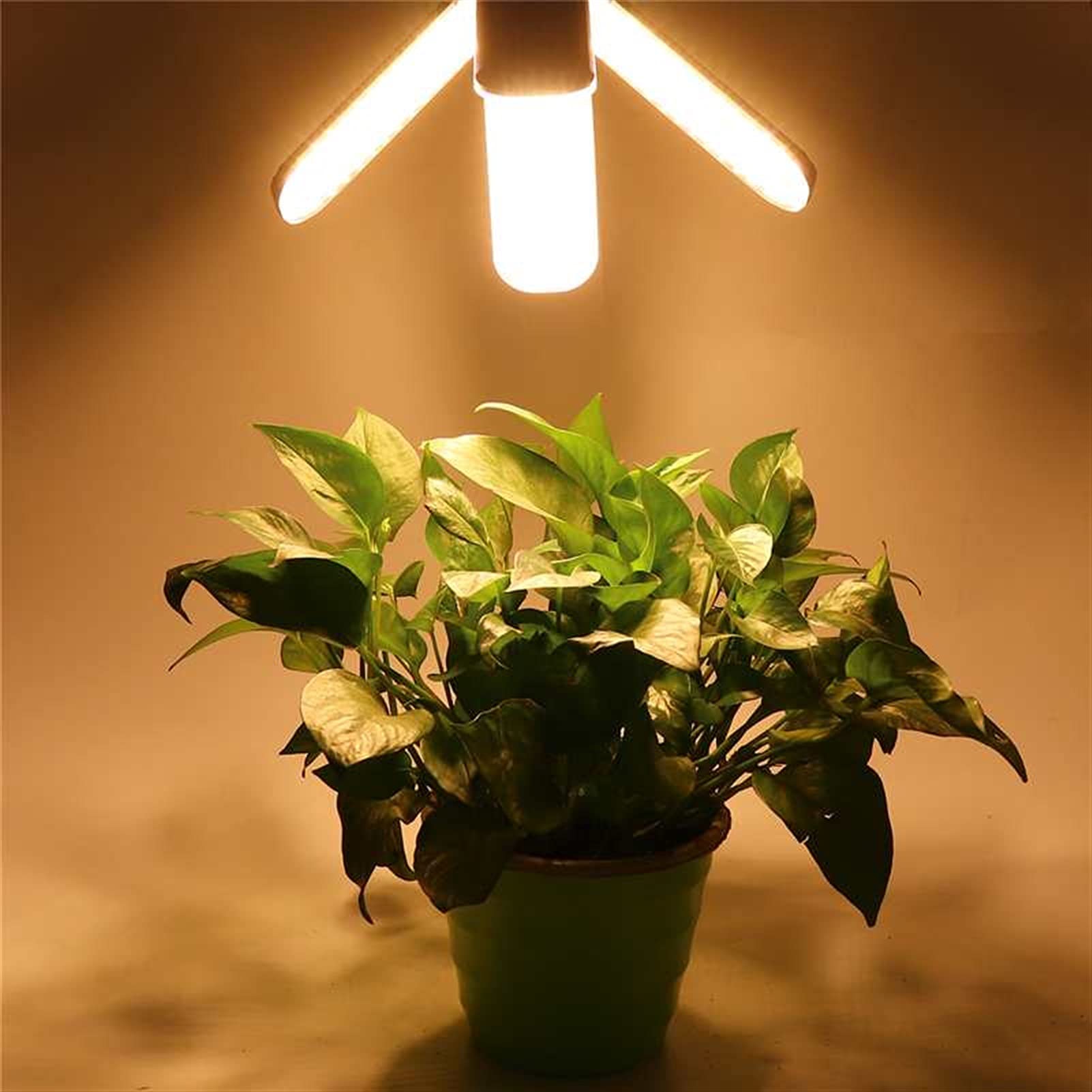 Coltiva la luce per piante da interno Spettro completo LED Coltiva la luce Luci per piante Lampadina E27 Phytolamp Bianco caldo per verdure in serra da interno Lampada da coltivazione a LED (Emissio