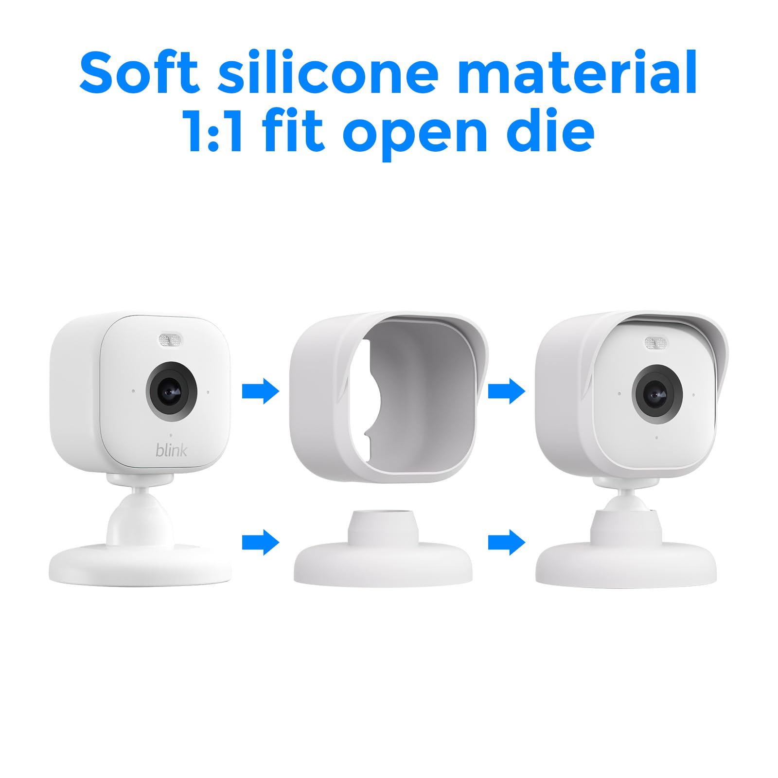 Custodia in silicone compatibile con fotocamera Blink Mini 2, anti-graffio, protezione della fotocamera Blink Mini 2 da lesioni dirette di Sun Blare, UV & Weather