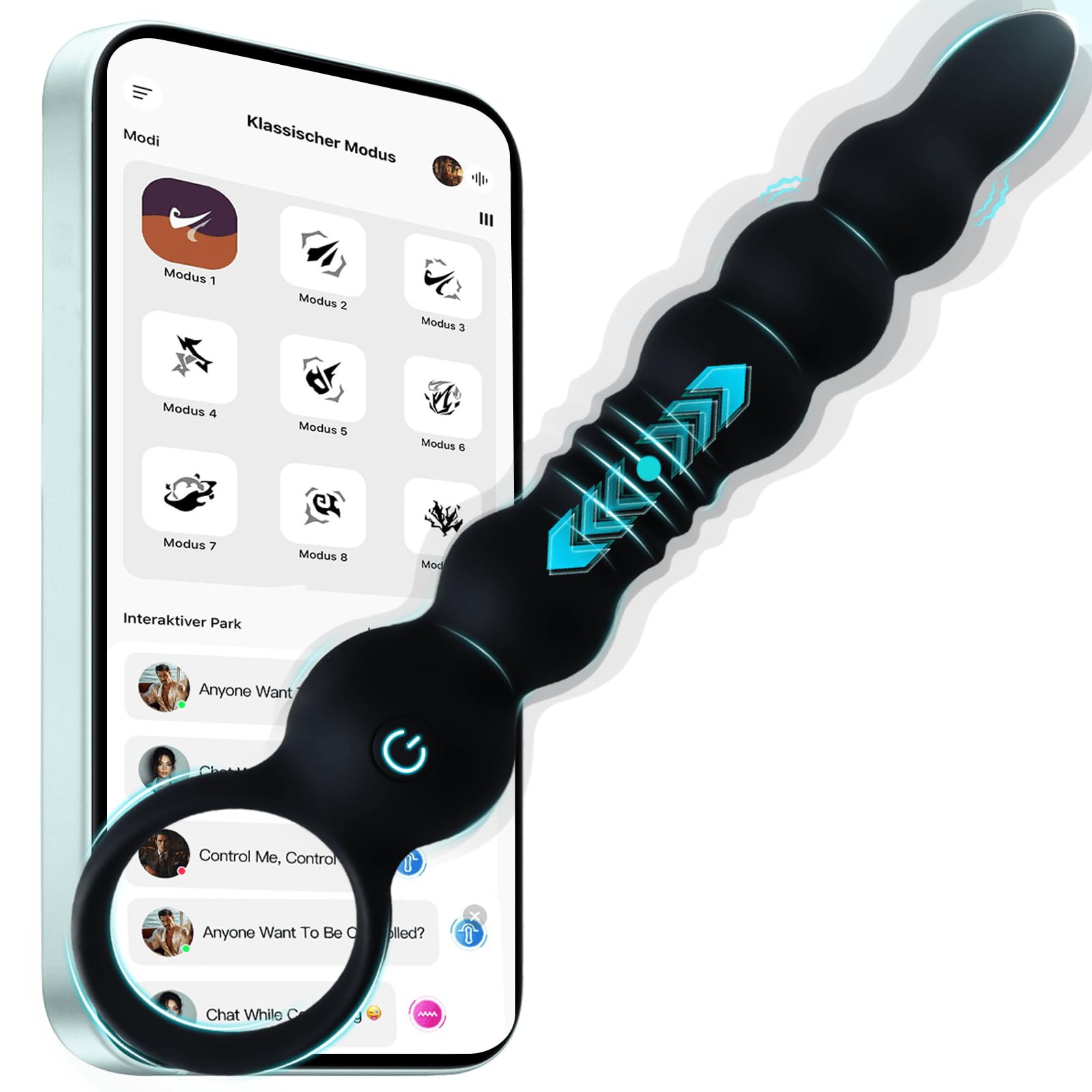 Vibratore Anale a Perline Prostata Vibratore Dilatatore Ano per Uomo Massaggiatore Prostatico Plug Anale Dilatatore Donna Stimolatore Punto G Vibratori Anal Plug Sex Toys Sessuali per Uomini