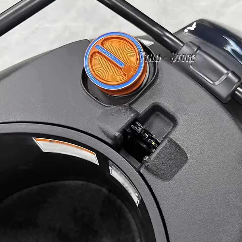 Motorcycle Gas Fuel Filler Cap Cover Right-hand Thread Fit For GTS 300 GTS300 Super HPE Primavera Sprint 150 125 2021-2024 (black)