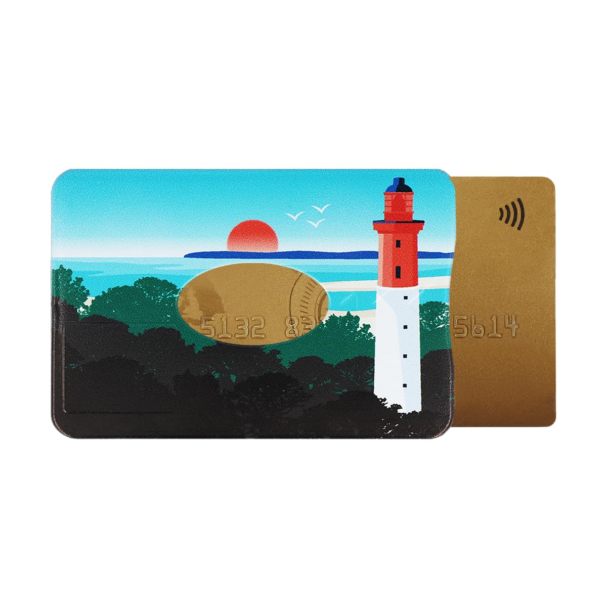 Porte-Carte Anti-RFID Bretagne - Fabrication Française - Protection Carte Bancaire - PVC - 6x9.1cm