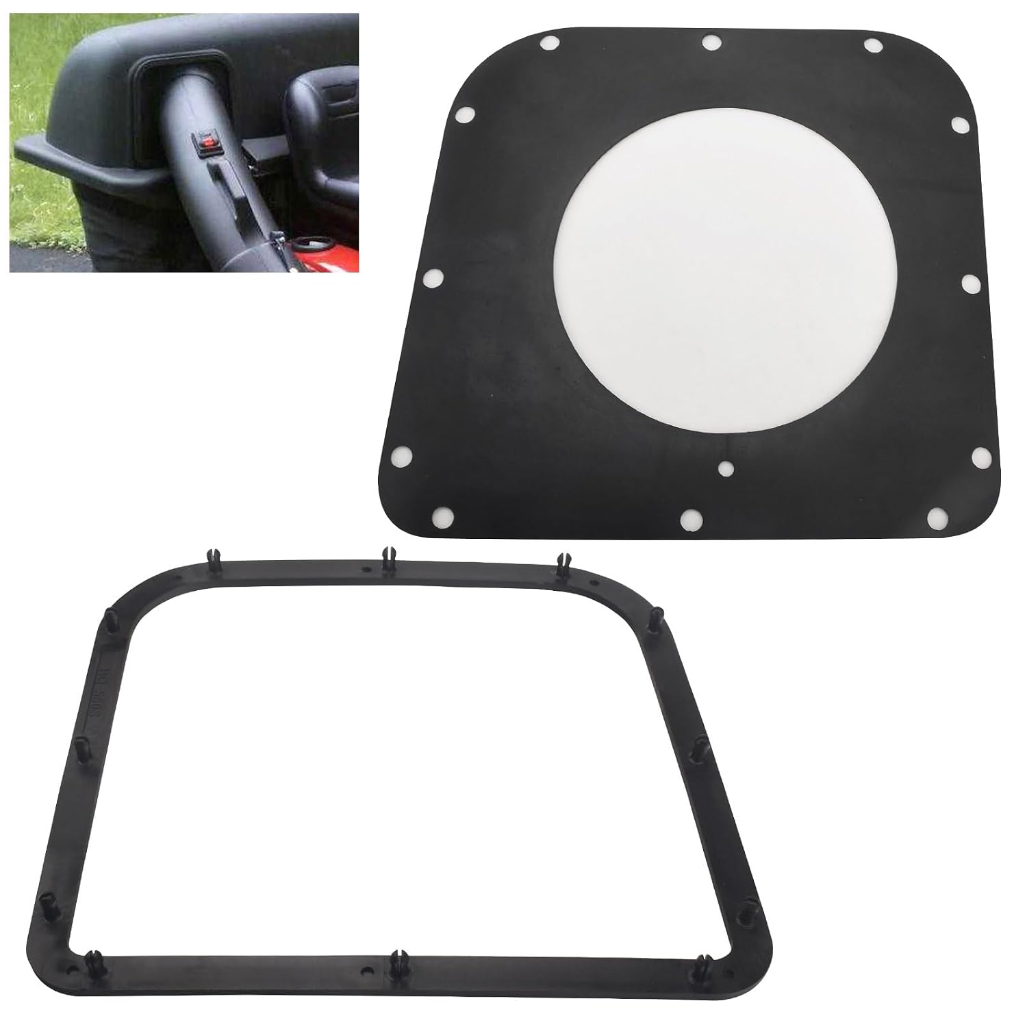 532192550 Bagger Seal - by Ohoho - Compatible with Husqvarna 192550 917249040 / Craftsman 354 SLG 966529102 968999515, Fits 48" 54" Grass Catcher with 532192603 Plastic Gasket Cover