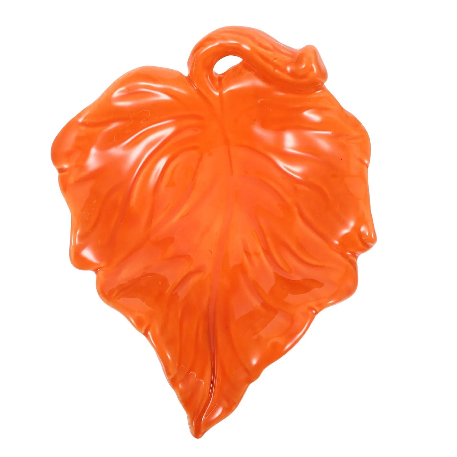 Jfnklfg One Color Ceramic Soap Dish Ceramic Leaf Shape Soap Dish