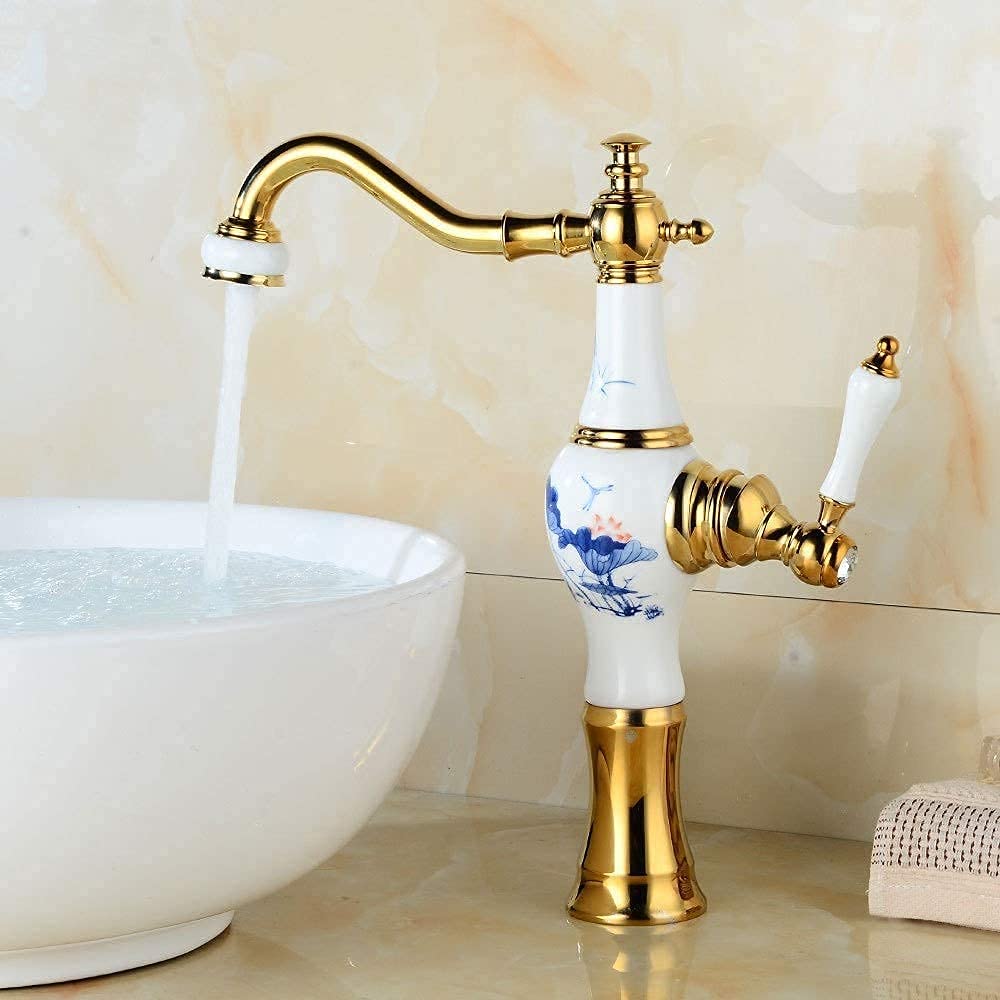 Robinet salle de bains lavabo haut cuivre contre la corrosion vasque à poser