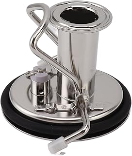 Tyenaza Cornelius Keg, Stainless Steel Beer Keg Lid Soda Keg Lid Carbonation Keg Lid with 1.5in 3 Clamp Ring for Homebrewing