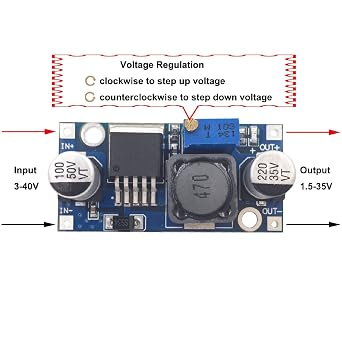 10 Pack LM2596 DC to DC High Efficiency Voltage Regulator 3.2-35V to 1.25-30V Buck Converter DIY Power Supply Module