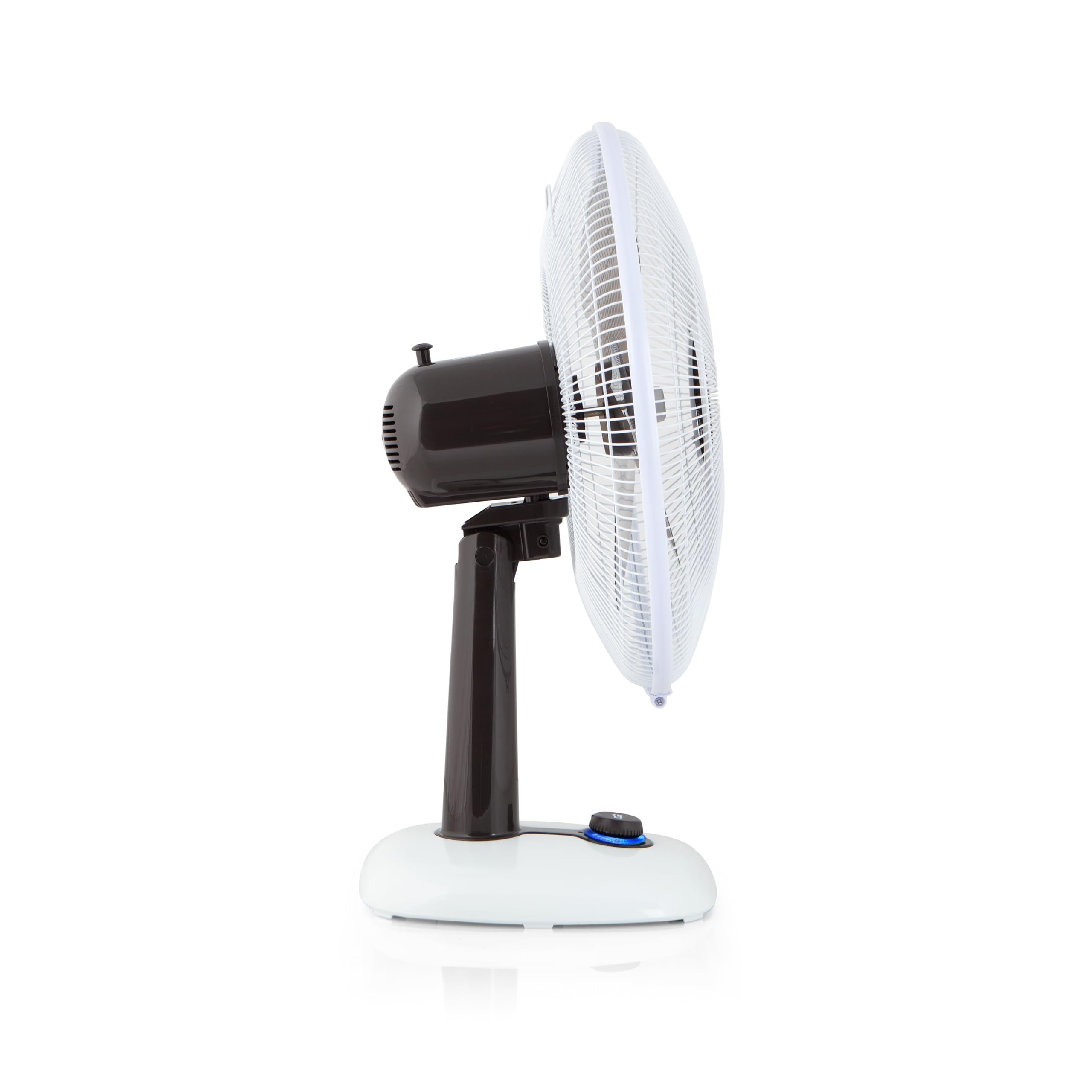 Orbegozo TF 0133, Ventilador de sobremesa, oscilante, 3 velocidades, diámetro hélice 30 cm, asa, 40 W, asa de transporte y rejilla de seguridad, piloto luminoso LED, color blanco