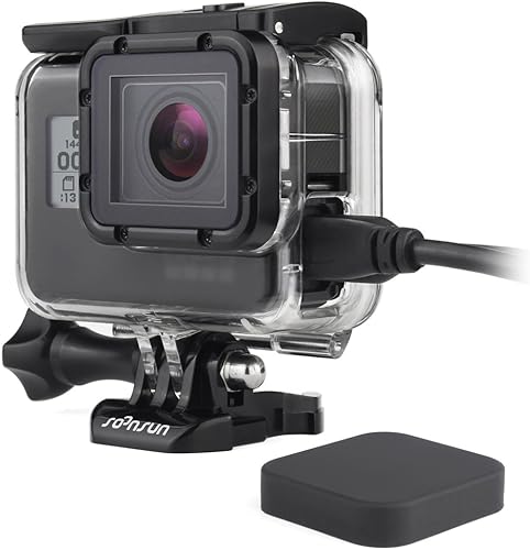 SOONSUN Carcasa de esqueleto para GoPro Hero 765 Negro, Hero (2018), funda protectora lateral abierta con accesorios de soporte, ideal para