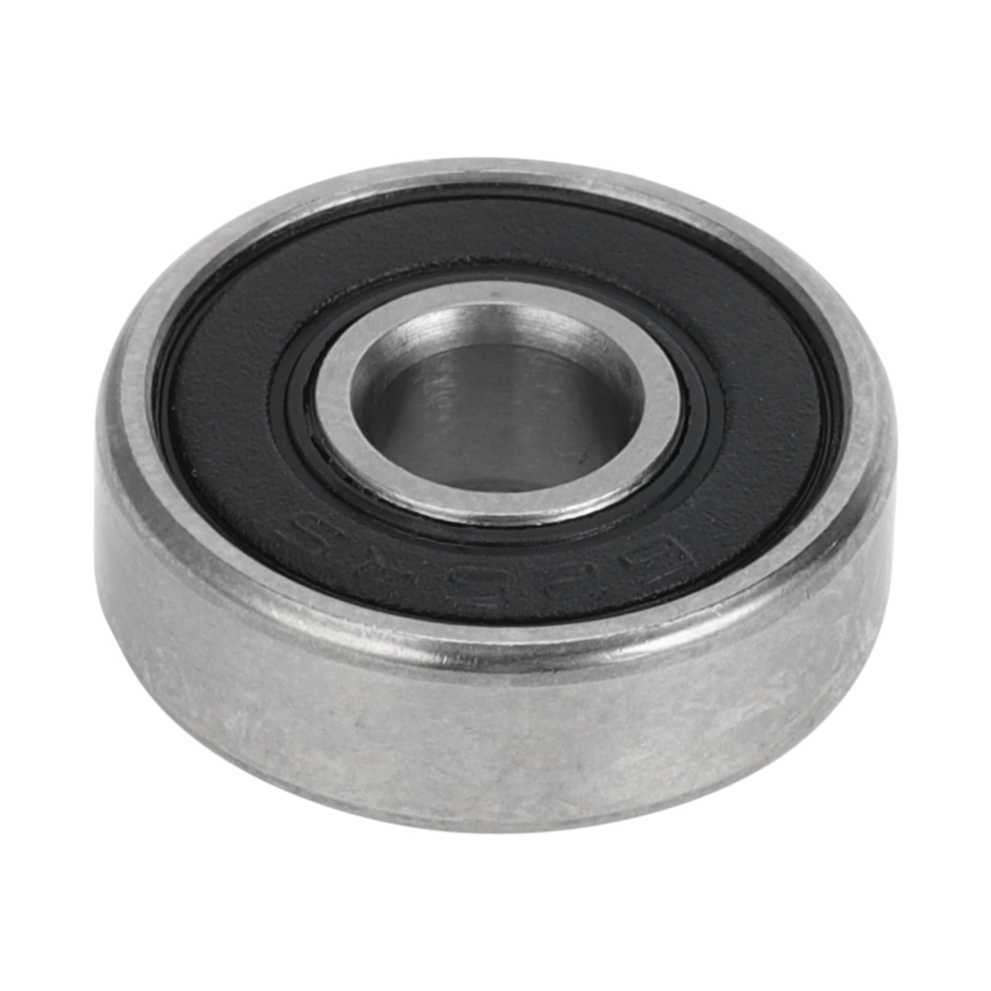 A ABSOPRO Rodamientos de bolas de ranura profunda P5, rodamientos lubricados, sello de goma, color negro y plateado, para patinete y monopatín. 5x16x5mm 625-rs