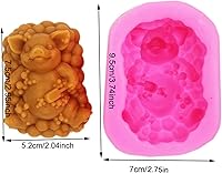 Vista 2 de Molde de Silicona de Cerdo para Baño para Jabón, Vela, Fondant, Chocolate, Caramelo, Decoración de Tarta, Herramientas de Pastelería, Molde