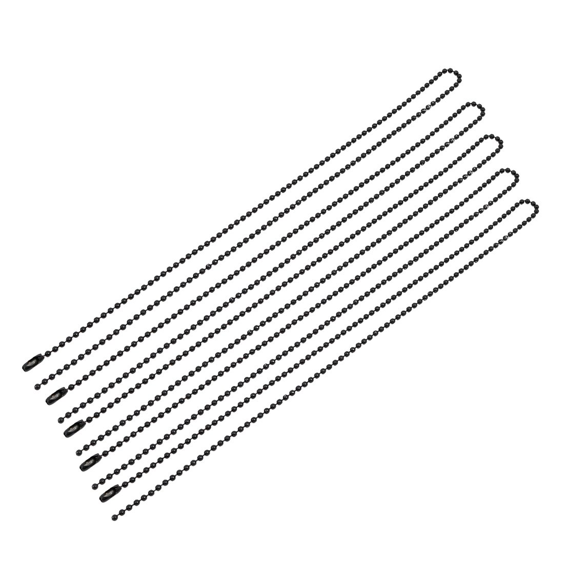 Aexit Black Stainless Lighting fixtures and controls Steel Bead Ball Chain Keychain 2.4mm Dia 20-Inch Long 5pcs