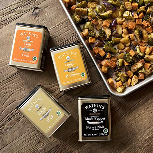 Image of Watkins All Natural Gourmet Chili Powder Spice Tin, 5.4 Ounces, 6 Count