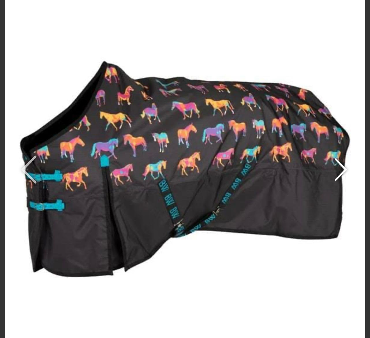 Horse Masters Ontario 220g Medium Weight Turnout Rug – Waterproof & Breathable Horse Rug with 600D Ripstop Outer, Secure Fit & Durable Fittings