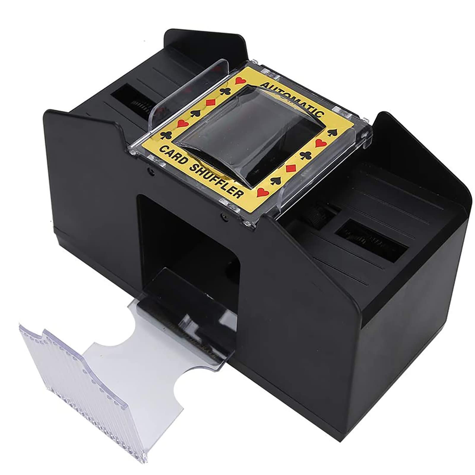 Mélangeur De Cartes, Distributeur De Cartes À Piles, Mélangeur Automatique De Cartes 1 À 4 Étages, Faible Bruit Et Facile À Utiliser, Adapté Au Poker Classique Et Aux Jeux De Cartes À Collectionner