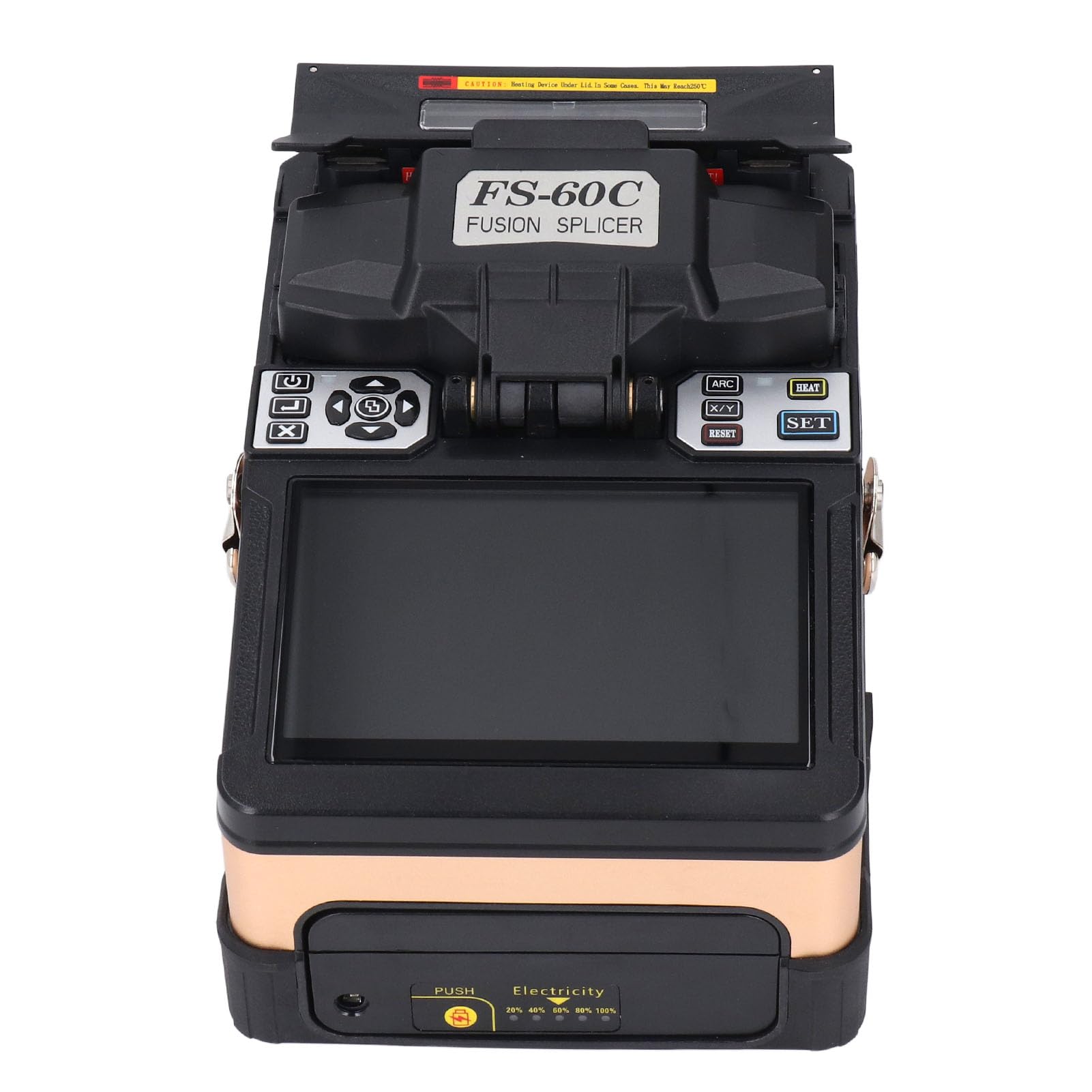 Giuntatrice Automatica per Cavi Ottici FTTH con Schermo LCD 5,0 Pollici per Fibra con Versatile compatibilità delle Fibre (Spina europea)
