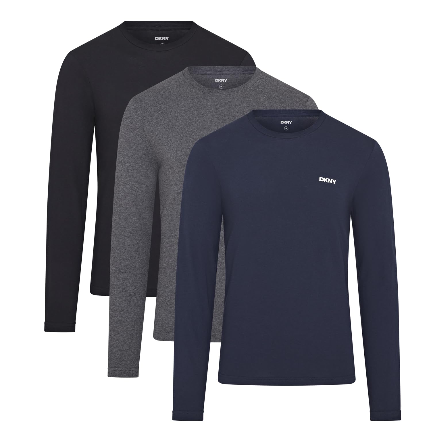DKNY Men's Long Sleeved Slim Fit Top T-Shirt