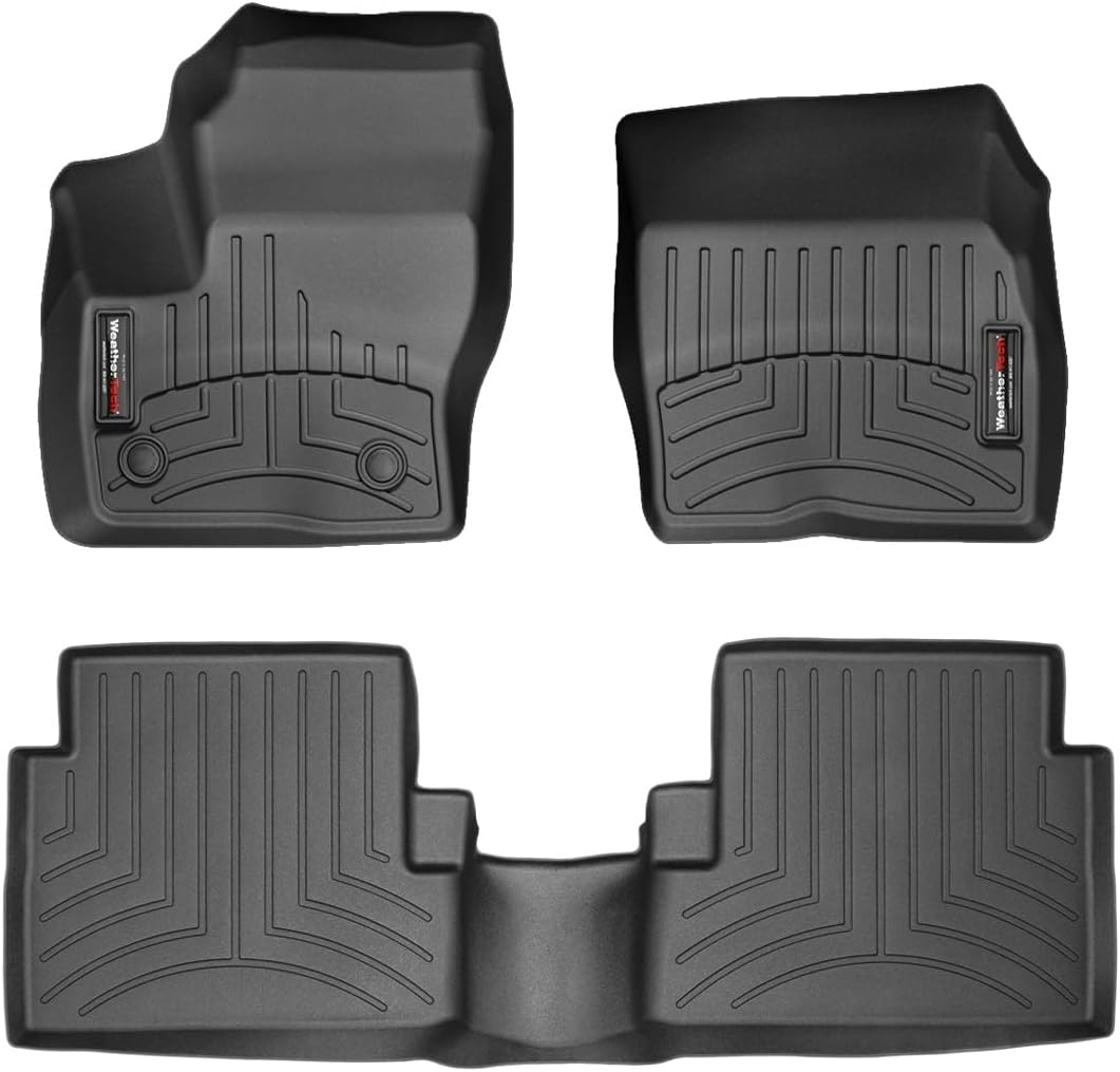 WeatherTech Custom Fit FloorLiners for Ford Escape - 1st & 2nd Row (444591-449692), Black