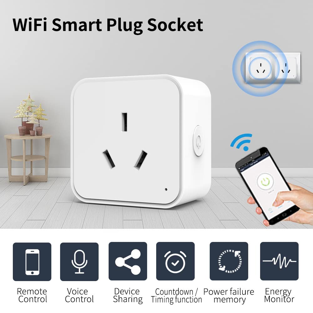 Zigbee Smart Plug Outlet Compatible with Alexa Google Assistant App and Voice Control ZigBee Hub Required AU 16A — view 3